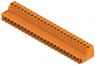 Pin header, 24 pole, pitch 5.08 mm, straight, orange, 1645220000