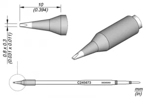 C245673 JBC Soldering tips, desoldering tips and hot air nozzles