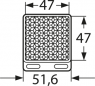 Reflector, 47 x 47 mm for Sensors, 5304812