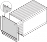 HF Frame Type Plug-In Unit Front Panel, RefrofitShielding With Steel Gasket, 3 U, 28 HP