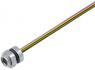 Sensor actuator cable, M8-flange socket, straight to open end, 8 pole, 0.2 m, PUR, 1.5 A, 1467640000