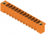 Pin header, 12 pole, pitch 3.81 mm, straight, orange, 1943280000