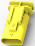 Plug, 4 pole, straight, 1 row, yellow, 2-1564559-4
