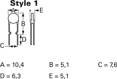 MF-R075 Bourns Electronics GmbH Resettable PTC-Fuses Image 2