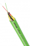 LWL-Kabel, singlemode 9/125 µm, Fibers: 2, OS2, PUR, green, halogen free, 28052010