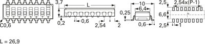 CFS-1000MB Nidec Copal Slide Switches and Coding Switches