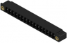 Pin header, 16 pole, pitch 3.81 mm, straight, black, 1793780000
