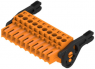 Socket header, 10 pole, pitch 3.5 mm, straight, orange, 1531080000