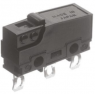 Subminiature snap-action switch, On-On, solder connection, roller hinge lever, 0.54 N, 3 A/125 VAC, 30 VDC, IP40