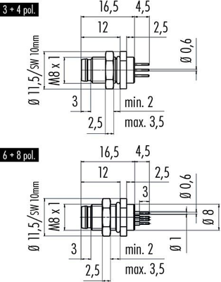 09 3391 81 04 binder Sensor-Actuator Connectors Image 2