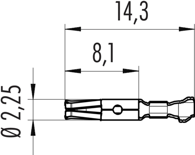 61 0797 098 00 binder Crimp Contacts Image 2