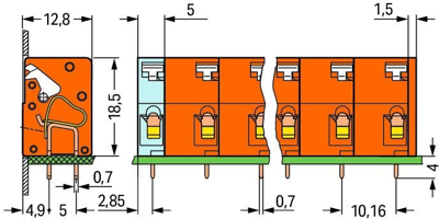 741-602 WAGO PCB Terminal Blocks Image 2