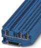 Through terminal block, spring balancer connection, 0.08-6.0 mm², 3 pole, 32 A, 8 kV, blue, 3031403