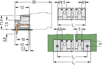 721-432/001-000 WAGO PCB Connection Systems Image 2