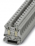 Through terminal block, screw connection, 0.5-16 mm², 2 pole, 57 A, 8 kV, gray, 3064247