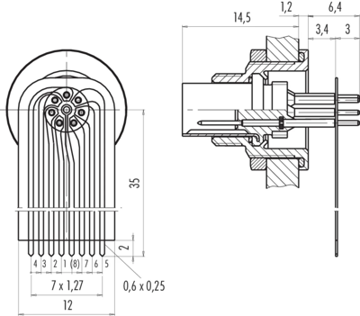 09 0423 65 07 binder Other Circular Connectors Image 2