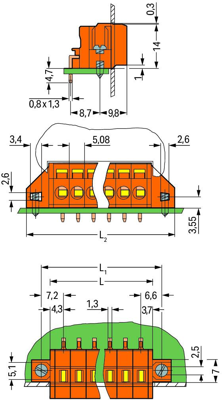 231-640/017-000 WAGO PCB Connection Systems Image 2