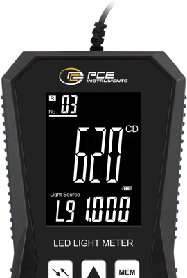 PCE-LED 30 PCE Instruments Luxmeter, Sound Level Meter, Magnetic Field Tester Image 4