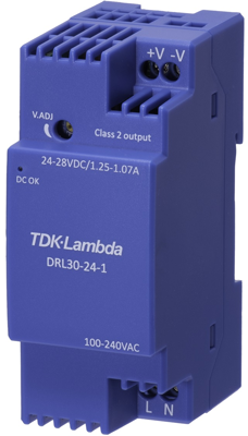 DRL-30-24-1 TDK-Lambda DIN Rail Power Supplies Image 1