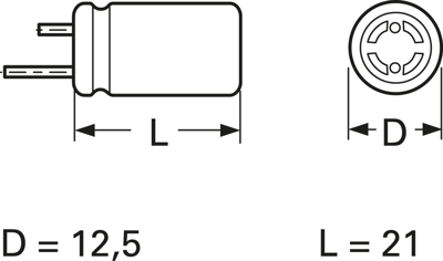 E-KSU415 Frolyt Electrolytic Capacitors Image 2