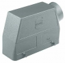 Grommet housing, size 24B, die-cast aluminum, PG21, angled, longitudinal bow locking, IP65/IP66/IP67, 09300240540