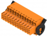 Socket header, 24 pole, pitch 3.5 mm, straight, orange, 1757780000