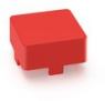 Aperture, square, (L x W x H) 9 x 9 x 5.05 mm, red, for short-stroke pushbutton, 5.46.651.015/0309