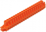 Socket header, 19 pole, pitch 5.08 mm, straight, orange, 232-179/031-000