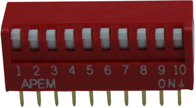 NDP-10-V APEM Slide Switches and Coding Switches