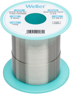 WSW SCN M1 0,3MM 100G Weller Solder Wires Image 1