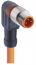 Sensor actuator cable, M8-cable plug, straight to open end, 3 pole, 10 m, PVC, orange, 4 A, 1434