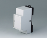 Polyphenylene oxide/polycarbonate DIN rail enclosure, (L x W x H) 82 x 29 x 86 mm, light gray/black, B6511113