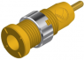 2 mm socket, solder connection, mounting Ø 8 mm, CAT III, yellow, MSEB 2630 S1,9 AU GE