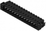 Pin header, 14 pole, pitch 3.5 mm, straight, black, 1842660000