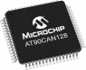AVR microcontroller, 8 bit, 16 MHz, TQFP-64, AT90CAN128-16AU