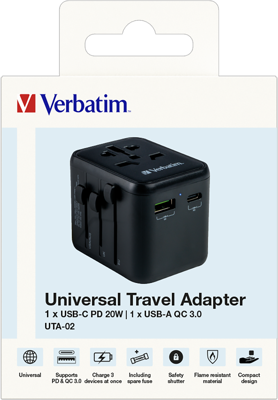 49544 Verbatim USB Chargers Image 2