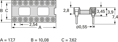 001-1-014-3-A1SFH-XT0 MPE-GARRY Semiconductor Sockets, Holders Image 2