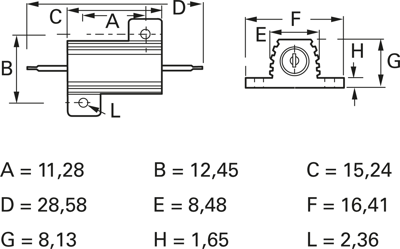 RH-5-1%-1R0 Vishay Wirewound Resistors Image 2