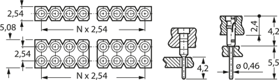 006-1-032-D-B2STF-XS0 MPE-GARRY Semiconductor Sockets, Holders Image 2