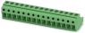 Socket header, 15 pole, pitch 5 mm, straight, green, 1765904