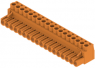 Socket header, 18 pole, pitch 5 mm, straight, orange, 1954320000