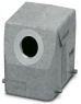 Grommet housing, size D50, die-cast aluminum, PG21, angled, cross bow locking, IP66/IP67, 1424406