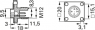 Panel plug, M12, 4 pole, solder pins, screw locking, straight, 932328206