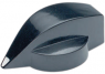 Pointer knob, 6 mm, plastic, black, Ø 20.3 mm, H 12.8 mm, A1317860