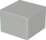 ABS enclosure, (L x W x H) 122 x 120 x 85 mm, light gray (RAL 7035), IP65, 03227000