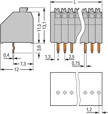 250-319 WAGO PCB Terminal Blocks Image 2