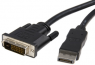 DisplayPort 1.1 to DVI cable, black, 2 m, ICOC-DSP-C-020