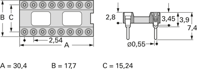 001-2-024-6-A1SFH-XT0 MPE-GARRY Semiconductor Sockets, Holders Image 2