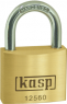 Padlock, level 10, shackle (H) 33 mm, brass, (B) 60 mm, K12560D