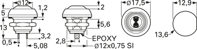 ISR3SAD7/100 APEM Pushbutton Switches Image 2